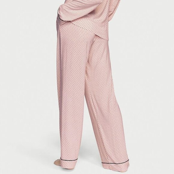 VS XXL Reg 30" Inseam Modal PJ Set Light Pink Tiny Dot Polka Dots So Comfy! NWT - Picture 7 of 14